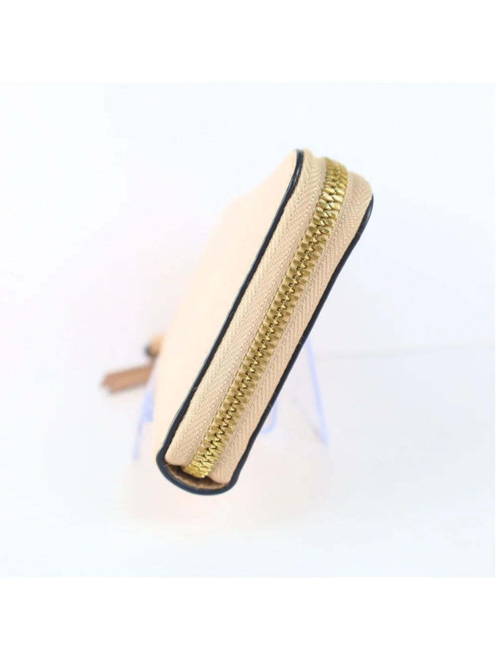 Chloe Alphabet Long Wallet For Women Beige NeutralLeather & Gold tone Hardware